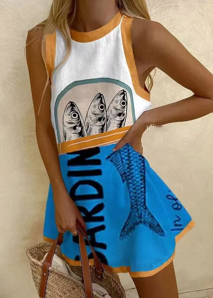 Mini Dress | Blue Print