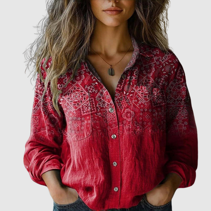 Rosamarie™ | Chemisier vintage en coton