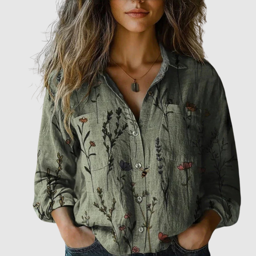 Rosamarie™ | Chemisier vintage en coton