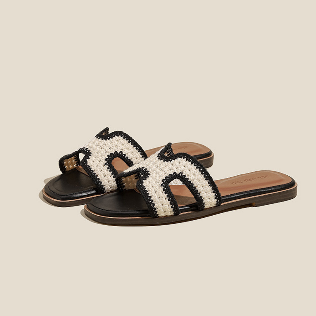 Élise Raphia™ | Elegant Sandals