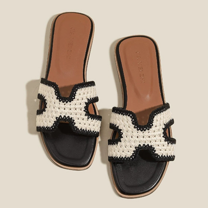 Élise Raphia™ | Elegant Sandals