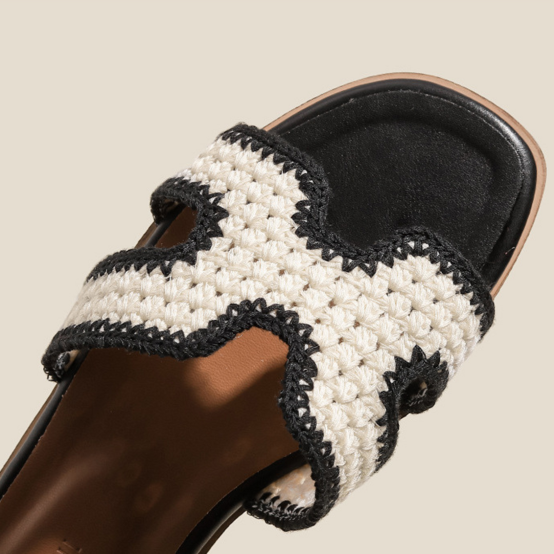 Élise Raphia™ | Elegant Sandals