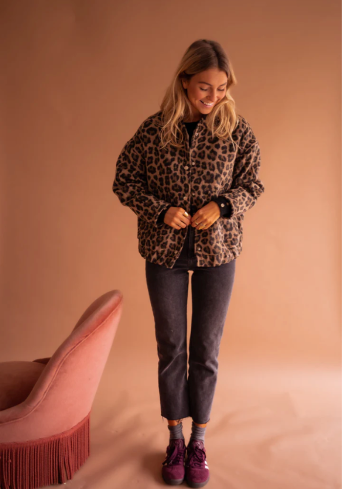 LÉONA™ | La veste bomber léopard