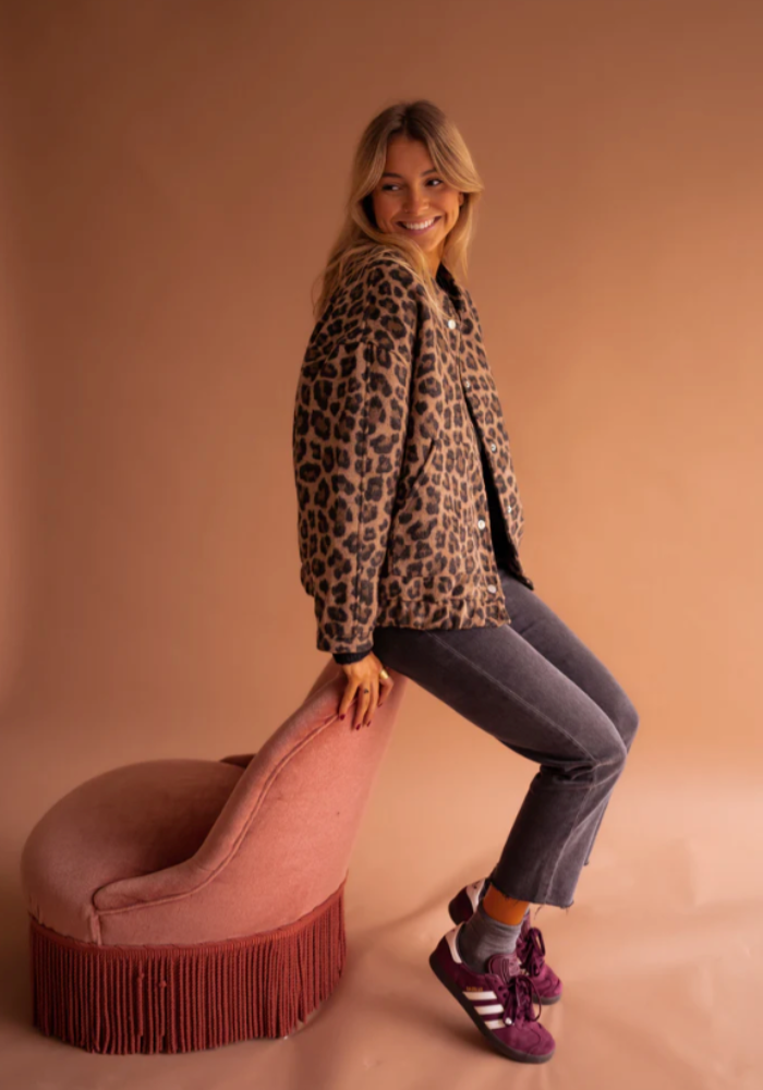 LÉONA™ | La veste bomber léopard