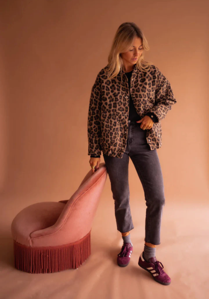 LÉONA™ | La veste bomber léopard
