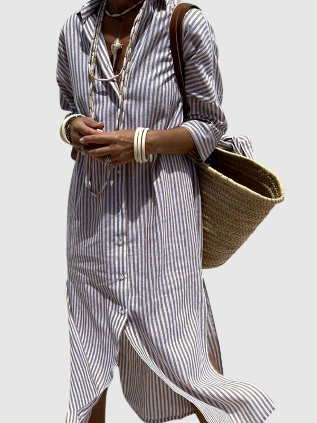 Brianna™ | Robe chemisier urbaine 