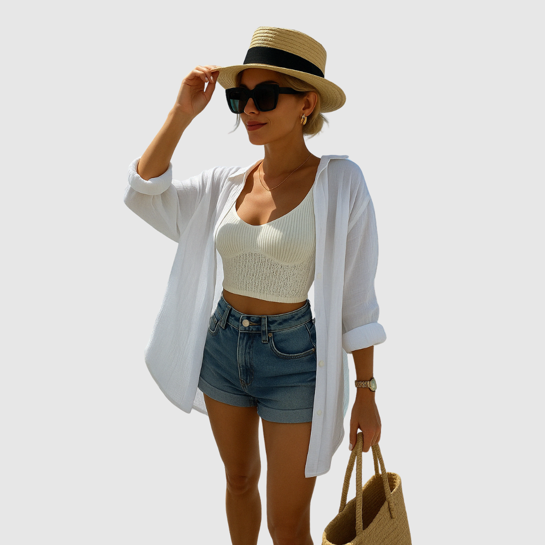Mindy™ | Chemisier style décontracté Ibiza