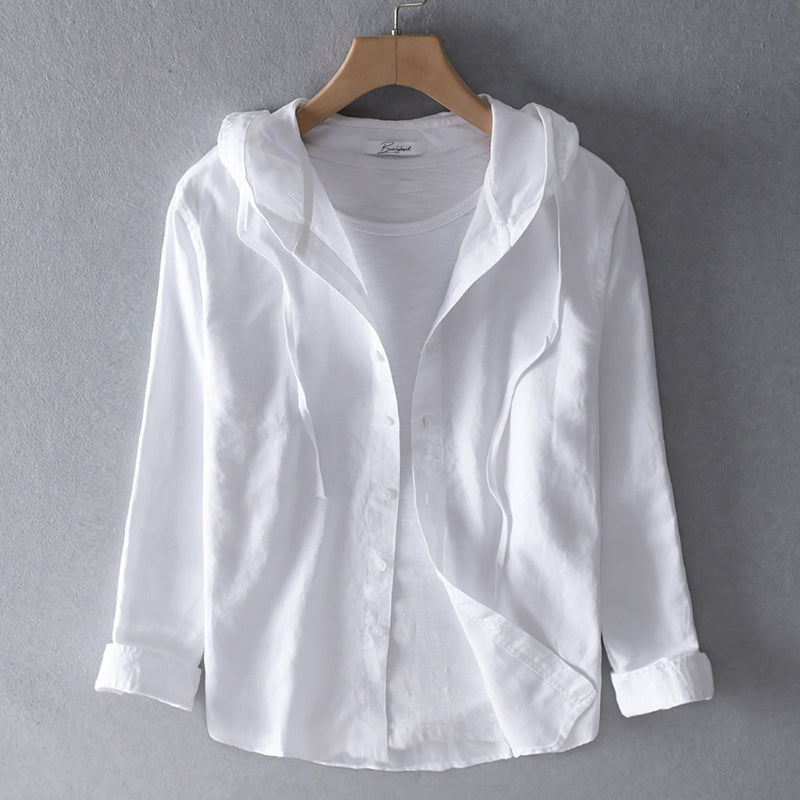 Filipa – Cotton Blouse with Hood