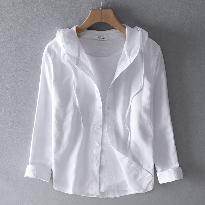 Filipa – Cotton Blouse with Hood