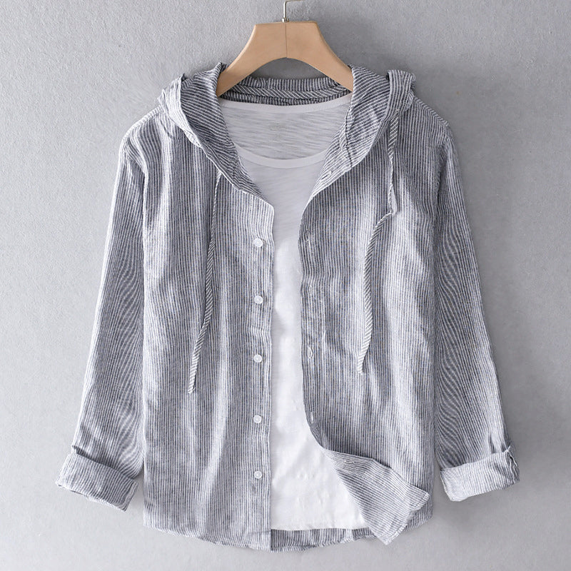 Filipa – Cotton Blouse with Hood
