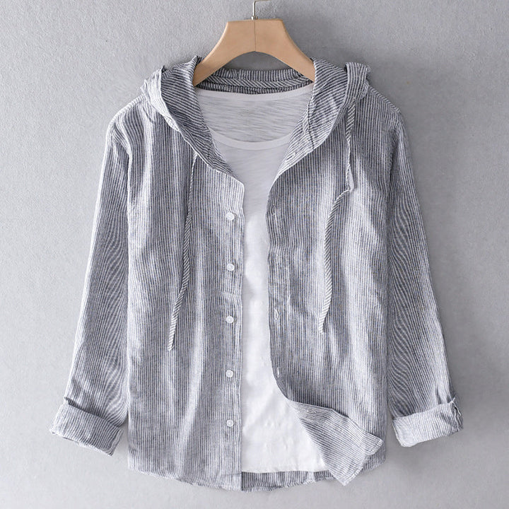 Filipa – Cotton Blouse with Hood
