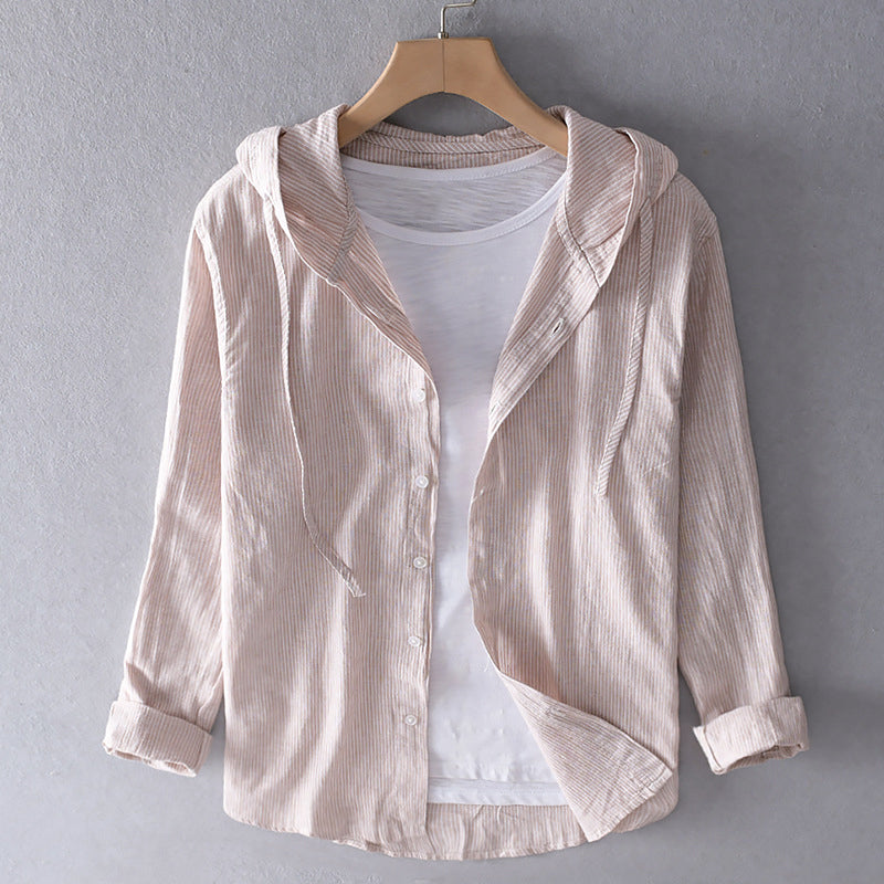 Filipa – Cotton Blouse with Hood